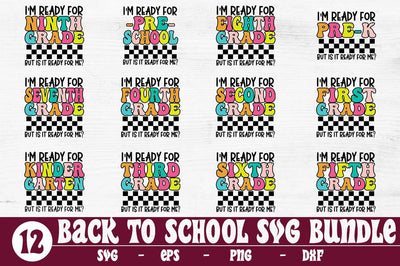 Back To School SVG Bundle 1st Day Of School Grade Bundle SVG Svgcraft 