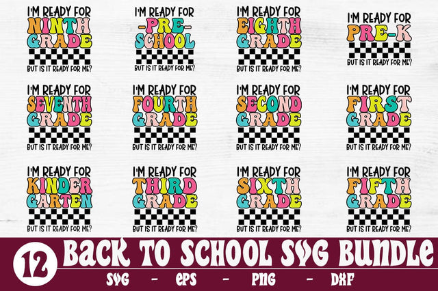Back To School SVG Bundle 1st Day Of School Grade Bundle SVG Svgcraft 