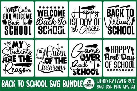 Back to School SVG Bundle, Back to School SVG, 20 SVG design SVG Rafiqul20606 