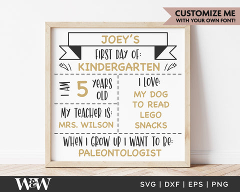 Back to School SVG Bundle | First Day of School SVG Bundle SVG Wood And Walt 