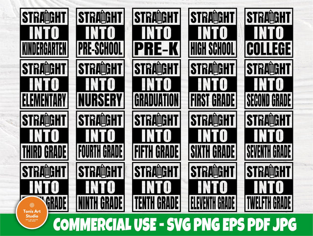 Back to School SVG Bundle, Kindergarten Svg, Pre k SVG TonisArtStudio 