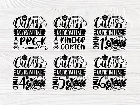Back to School SVG Bundle, Quarantine Svg, Pre k SVG TonisArtStudio 