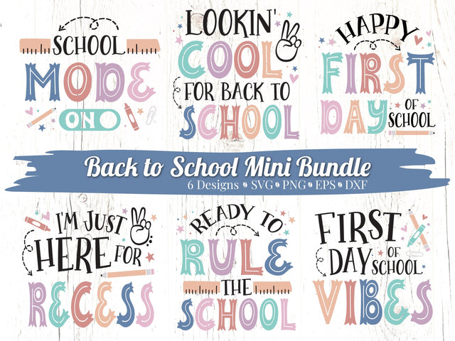 Back to School SVG Bundle SVG Caffeinated SVGs 