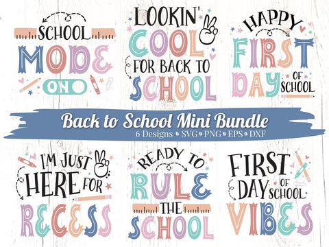 Back to School SVG Bundle SVG Caffeinated SVGs 