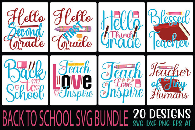 Back to School SVG Bundle SVG Cut File SVG Studio Innate 