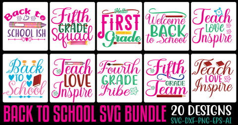 back to school svg bundle SVG Cut File SVGs, Quotes and Sayings, Food & Drink, Holiday,On Sale, SVG Studio Innate 