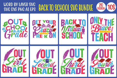 Back To School SVG Bundle SVG MStudio 