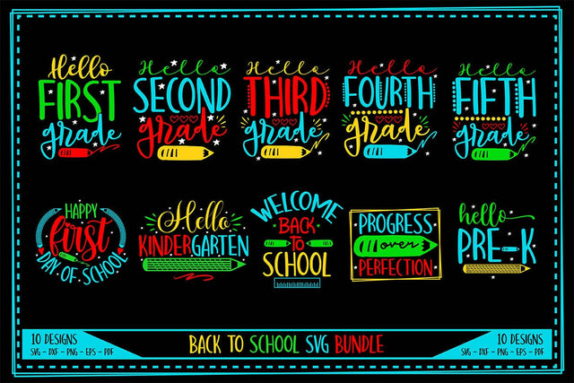 Back to School SVG Bundle SVG shah alam 