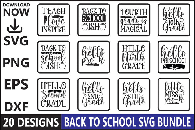 Back to School SVG Bundle SVG Shahin alam 