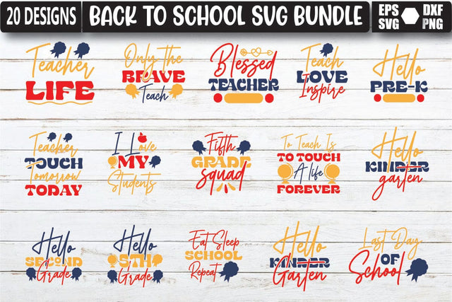 Back to School SVG Bundle SVG Shahin alam 