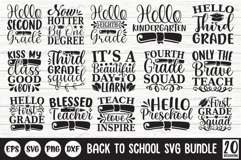 Back To School SVG Bundle SVG Shahin alam 