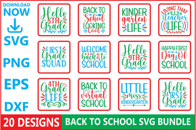 Back To School SVG Bundle SVG Shahin alam 