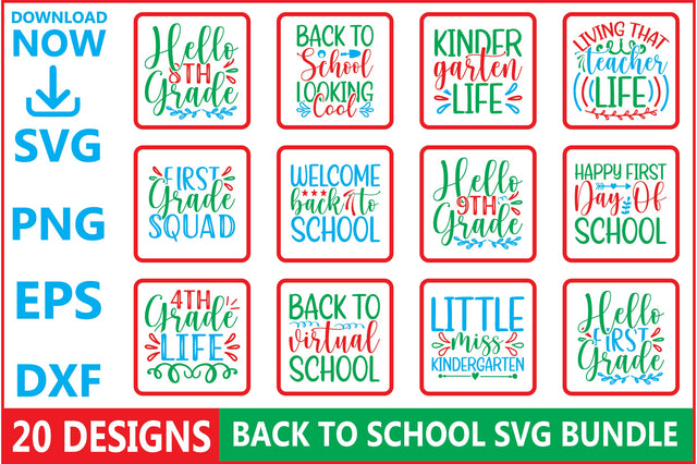 Back To School SVG Bundle SVG Shahin alam 