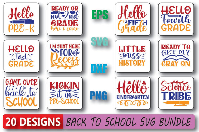 Back to School SVG Bundle SVG Shahin alam 