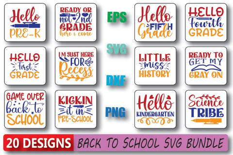 Back to School SVG Bundle SVG Shahin alam 