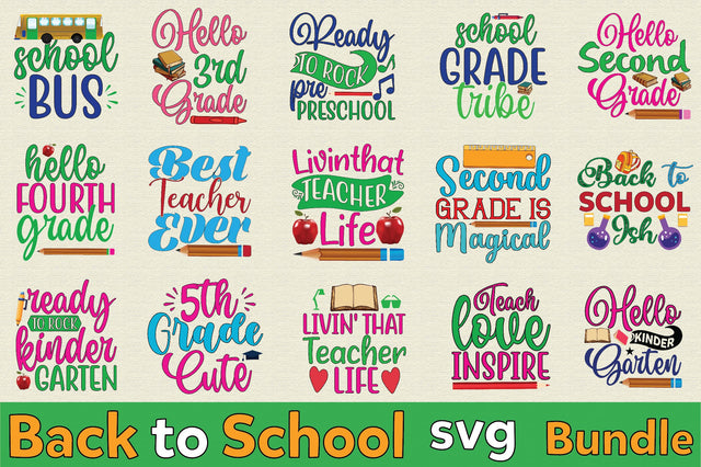 Back to school svg bundle SVG SVGArt 