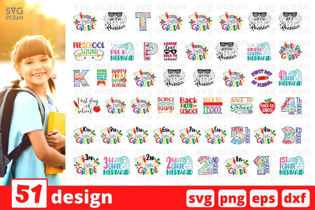 Back to School SVG Bundle SVG SvgOcean 