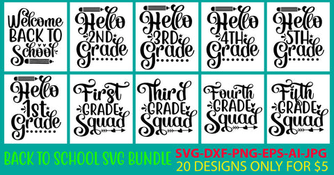 Back To School Svg Bundle SVG Syaman 