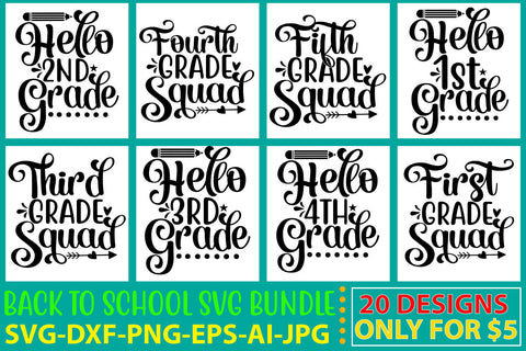 Back To School Svg Bundle SVG Syaman 
