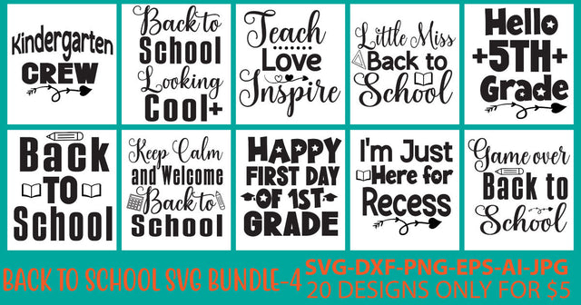 Back To School Svg Bundle SVG Syaman 