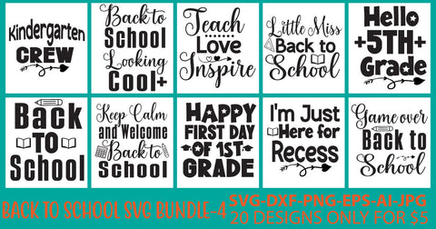 Back To School Svg Bundle SVG Syaman 