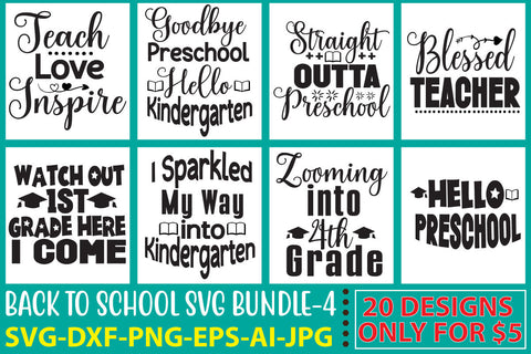 Back To School Svg Bundle SVG Syaman 