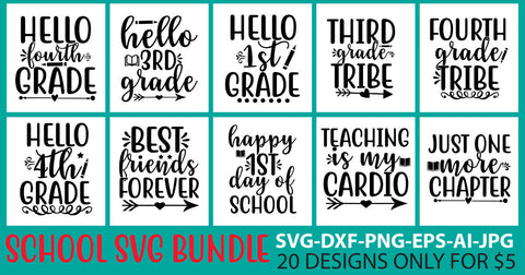Back To School Svg Bundle SVG Syaman 