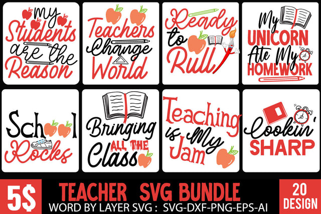 Back To School SVG Bundle , Teacher SVG Bundle Quotes ,Teacher SVG Bundle , Back to School SVG Bundle Free SVG BlackCatsMedia 
