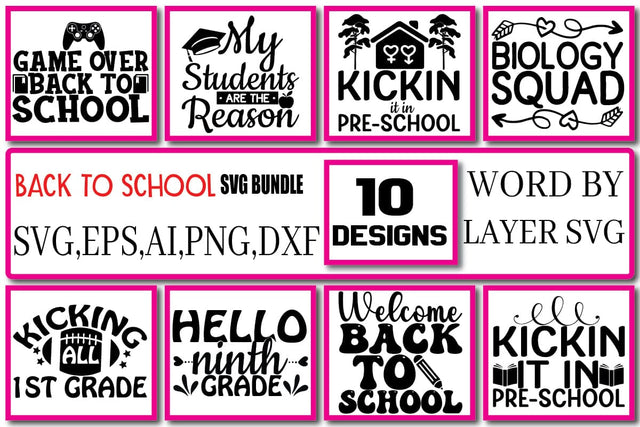 Back to School SVG Bundle Vol. 1 SVG Craftlabsvg24 