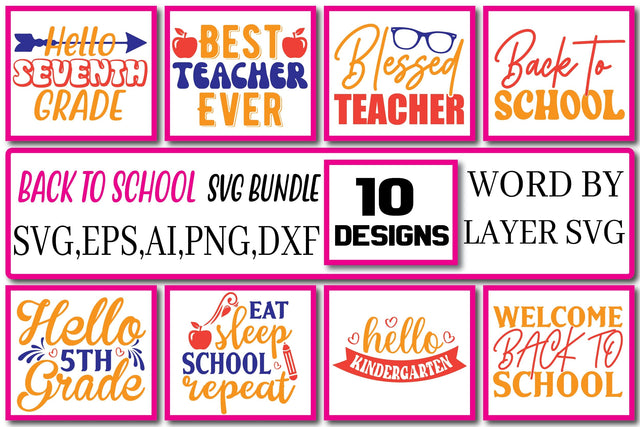 Back to School Svg Bundle Vol . 5 SVG Craftlabsvg24 