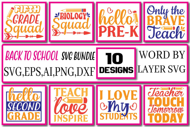 Back to School Svg Bundle Vol .6 SVG Craftlabsvg24 