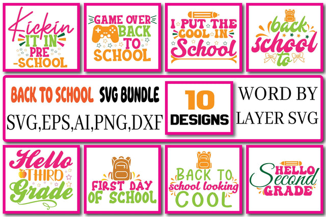 Back To School SVG Bundle Vol.1 SVG Craftlabsvg24 