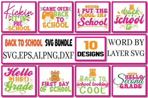 Back To School SVG Bundle Vol.1 SVG Craftlabsvg24 