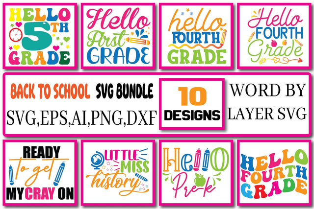 Back To School SVG Bundle Vol.2 SVG Craftlabsvg24 