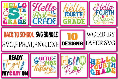 Back To School SVG Bundle Vol.2 SVG Craftlabsvg24 