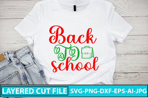BACK TO SCHOOL SVG Cut File SVG Syaman 