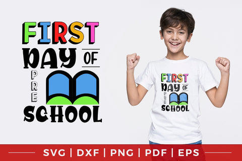 Back to School SVG - First Day of Preschool SVG CraftLabSVG 