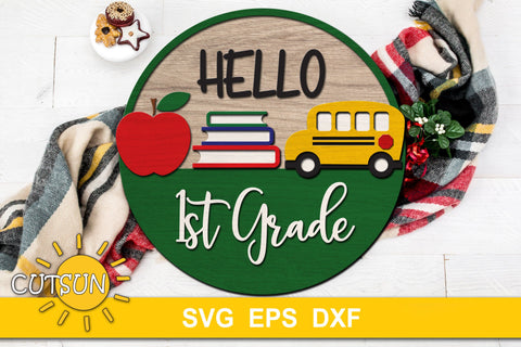 Back to School svg | Hello 1st, 2nd, 3rd Grade SVG CutsunSVG 