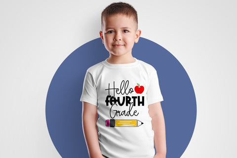Back to School SVG, Hello Fourth Grade SVG SVG CraftLabSVG 