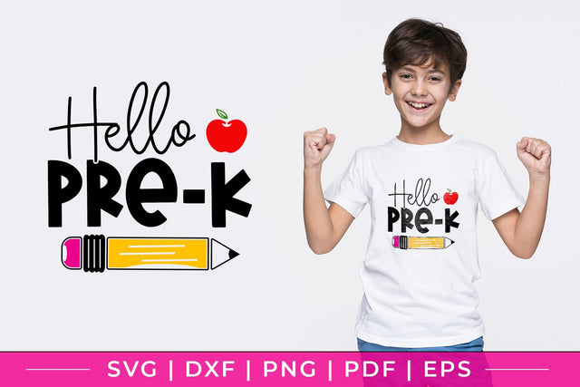 Back to School SVG - Hello Pre-k SVG SVG CraftLabSVG 