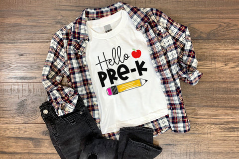 Back to School SVG - Hello Pre-k SVG SVG CraftLabSVG 