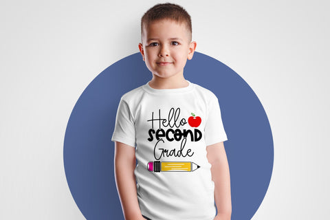 Back to School SVG - Hello Second Grade SVG CraftLabSVG 