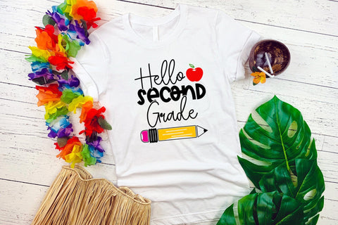 Back to School SVG - Hello Second Grade SVG CraftLabSVG 