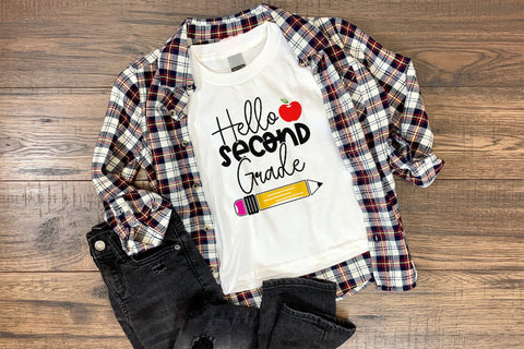 Back to School SVG - Hello Second Grade SVG CraftLabSVG 