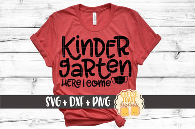 Back To School SVG | Kindergarten Here I Come - Mask Design SVG Cheese Toast Digitals 