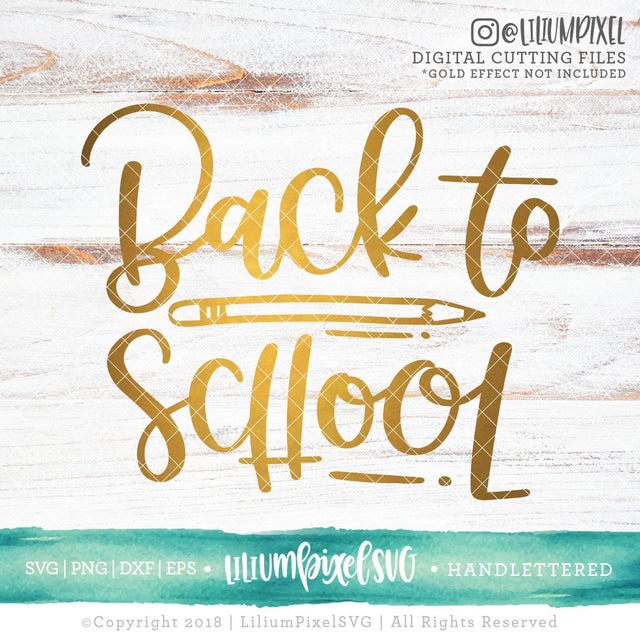 Back to School SVG Lilium Pixel SVG 