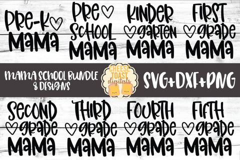 Back to School SVG | Mom School Bundle SVG Cheese Toast Digitals 