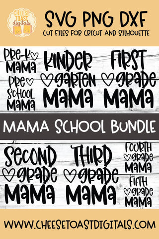 Back to School SVG | Mom School Bundle SVG Cheese Toast Digitals 