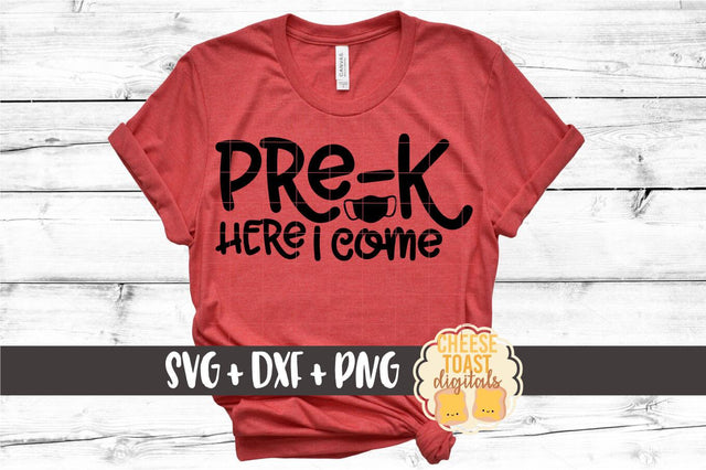 Back To School SVG | Pre-K Here I Come - Mask Design SVG Cheese Toast Digitals 