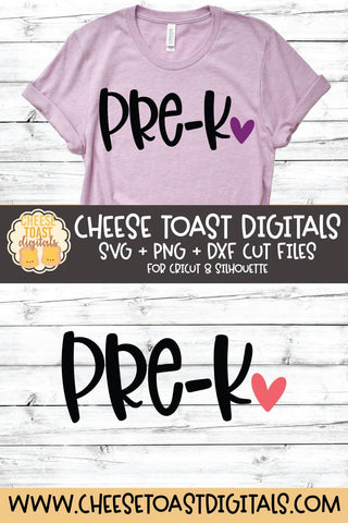 Back to School SVG | Pre-K SVG Cheese Toast Digitals 